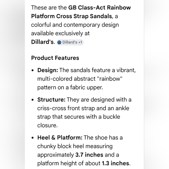 Gianni B Pastel Rainbow Retro/Contemporary Heels Blue/Yellow/Green  Sz 9.5M NWOB - Picture 7 of 7